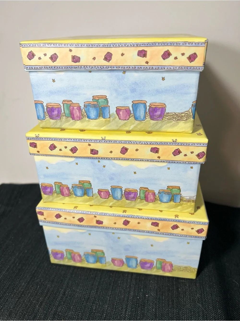 Classic Winnie the Pooh Nesting Gift Boxes Set of 3 🍯🐝